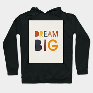 Dream big, Abstract, Mid century modern kids wall art, Nursery room Hoodie